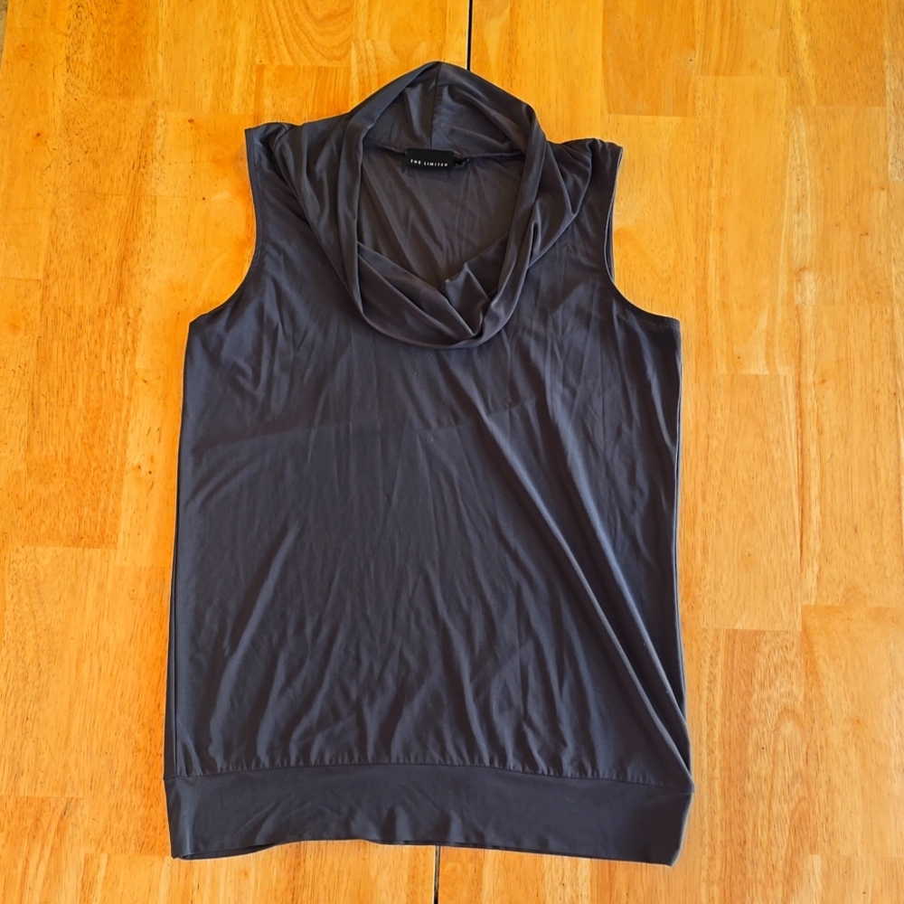 Drape Neck Sleeveless Workwear